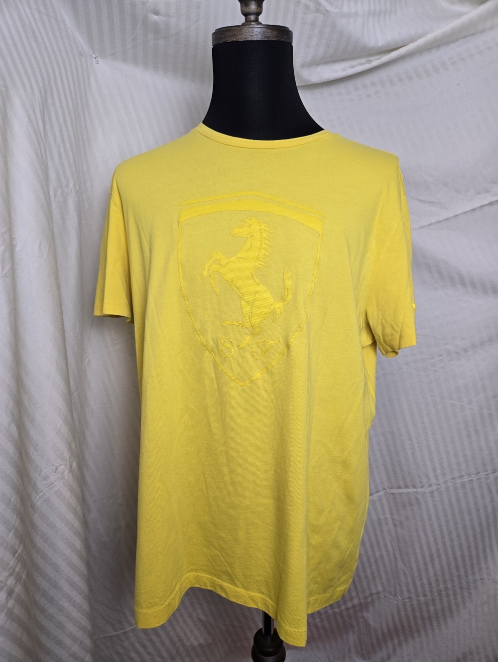Puma Yellow Logo Short-Sleeve T-Shirt.  TM